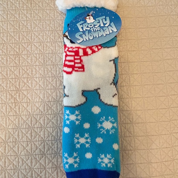 Frosty the Snowman Fluffy Socks NWT - Picture 2 of 6
